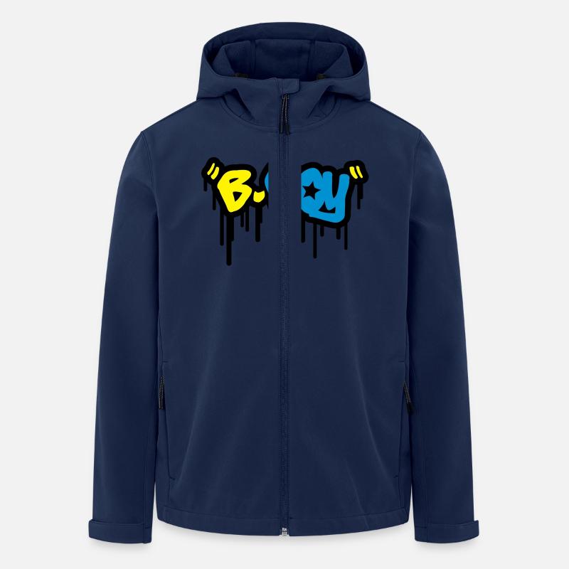 b_boy_t3 - Recycelte Männer Softshell-Jacke von Stanley/Stella - Navy