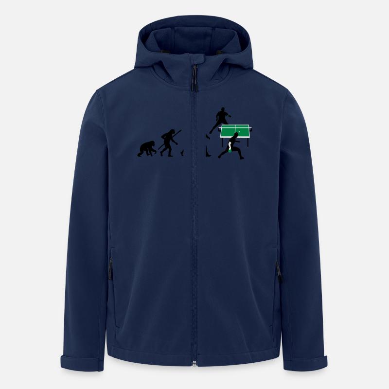 evolution_tischtennisspieler_112012_a_3c - Recycelte Männer Softshell-Jacke von Stanley/Stella - Navy