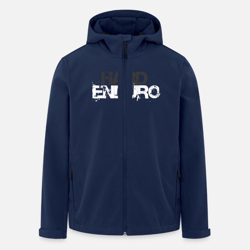 hardenduro1 weissgrau - Recycelte Männer Softshell-Jacke von Stanley/Stella - Navy