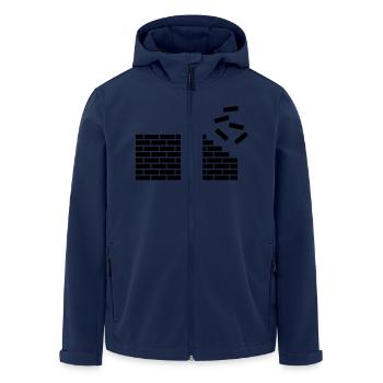maurer_f1 - Recycelte Männer Softshell-Jacke von Stanley/Stella - Navy - Vorne - AI Model Male 185 light (185cm)