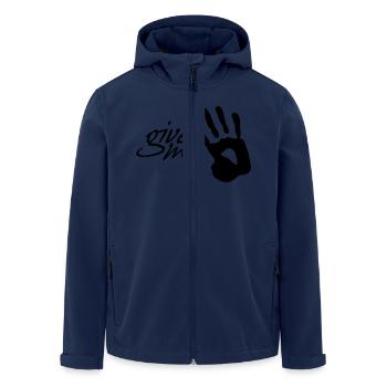 give me five - Recycelte Männer Softshell-Jacke von Stanley/Stella - Navy - Vorne - AI Model Male 185 light (185cm)