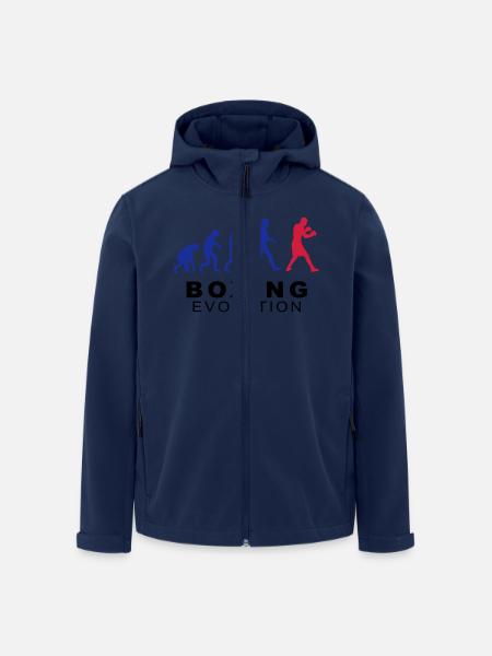 Boxing evolution - Veste softshell homme en polyester recyclé Stanley/Stella - marine