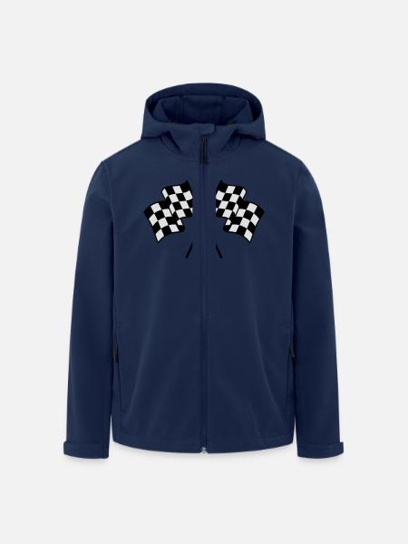 Zielflaggen 2 farbe - Recycelte Männer Softshell-Jacke von Stanley/Stella - Navy