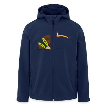 Kiwi bird - Recycelte Männer Softshell-Jacke von Stanley/Stella - Navy - Vorne - AI Model Male 185 light (185cm)
