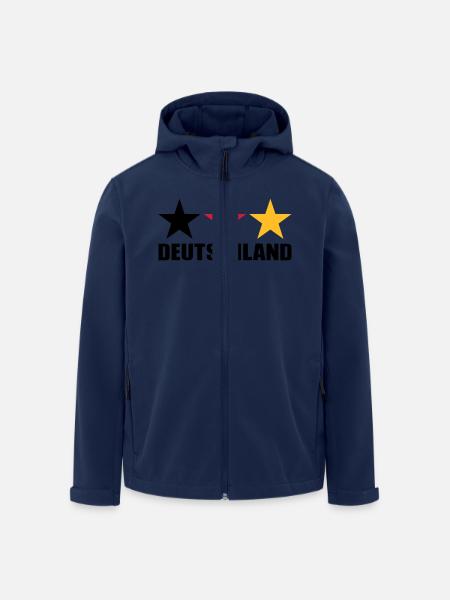 Deutschland - Recycelte Männer Softshell-Jacke von Stanley/Stella - Navy