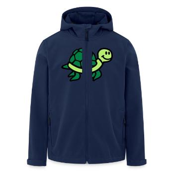 Turtle - Men’s Recycled Softshell Jacket by Stanley/Stella - navy - Front - AI Model Male 185 light (185cm)