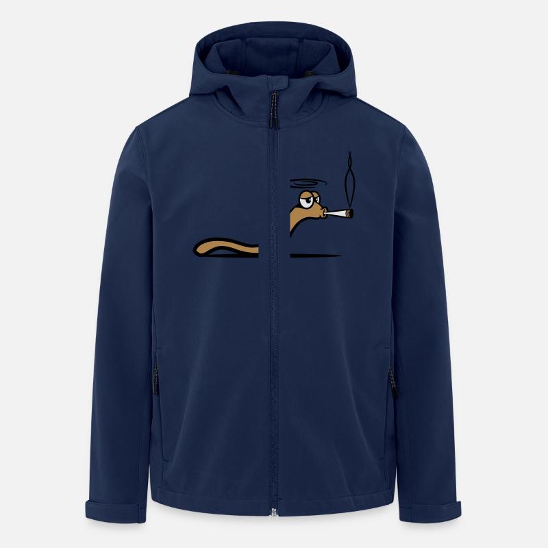 Worm smoke joint - Men’s Recycled Softshell Jacket by Stanley/Stella - navy