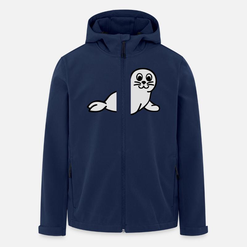 Robbe - Recycelte Männer Softshell-Jacke von Stanley/Stella - Navy