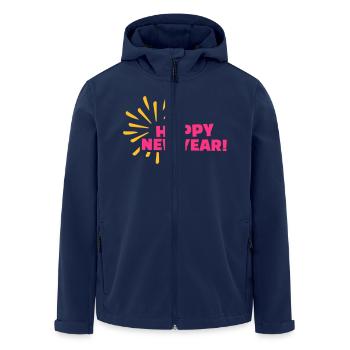 Happy New Year - Veste softshell homme en polyester recyclé Stanley/Stella - marine - Devant - AI Model Male 185 light (185cm)