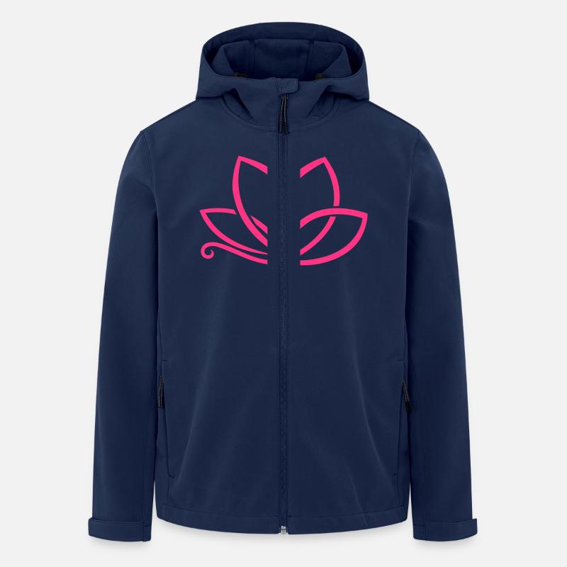 Lotusfleur - Veste softshell homme en polyester recyclé Stanley/Stella - marine