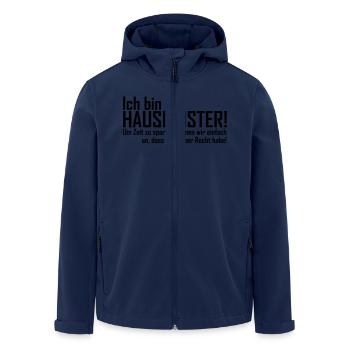 ich bin hausmeister - Recycelte Männer Softshell-Jacke von Stanley/Stella - Navy - Vorne - AI Model Male 185 light (185cm)