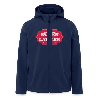 Super lawyer - Men’s Recycled Softshell Jacket by Stanley/Stella - navy - Front - AI Model Male 185 light (185cm)