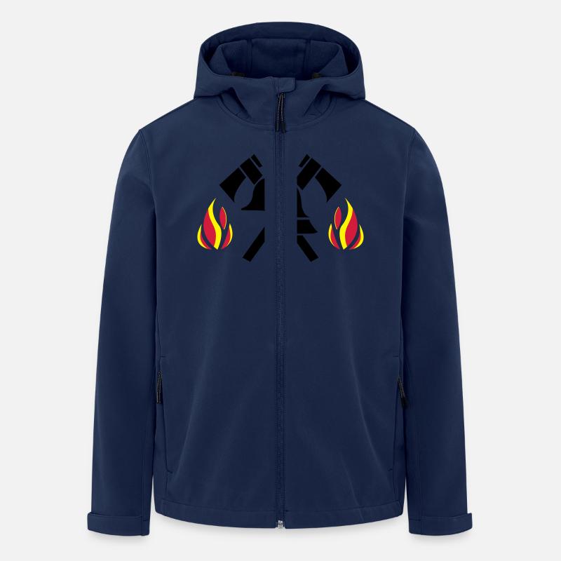 firefighter - Recycelte Männer Softshell-Jacke von Stanley/Stella - Navy