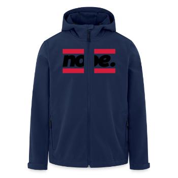 nope graphic - Recycelte Männer Softshell-Jacke von Stanley/Stella - Navy - Vorne - AI Model Male 185 light (185cm)