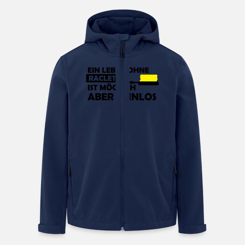 ein leben ohne raclette - Recycelte Männer Softshell-Jacke von Stanley/Stella - Navy
