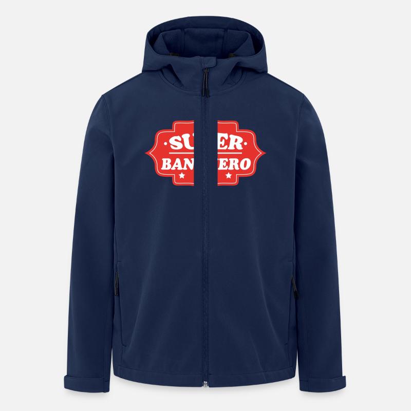 SUPER BANQUERO - Recycelte Männer Softshell-Jacke von Stanley/Stella - Navy