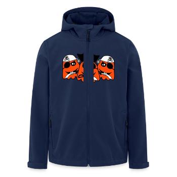 3 Pirate Ghosts Ghosts Funny Evil Halloween - Men’s Recycled Softshell Jacket by Stanley/Stella - navy - Front - AI Model Male 185 light (185cm)