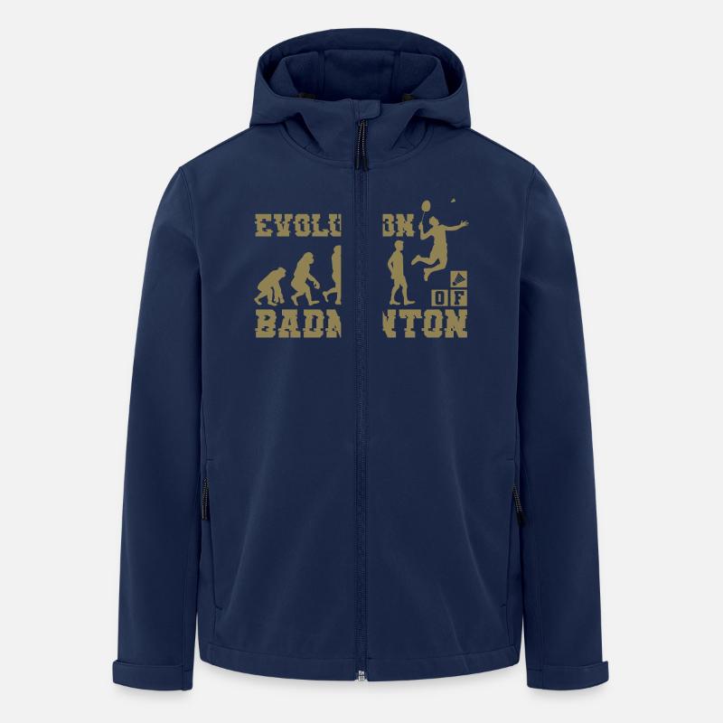 Badminton Evolution Silhouette - Veste softshell homme en polyester recyclé Stanley/Stella - marine