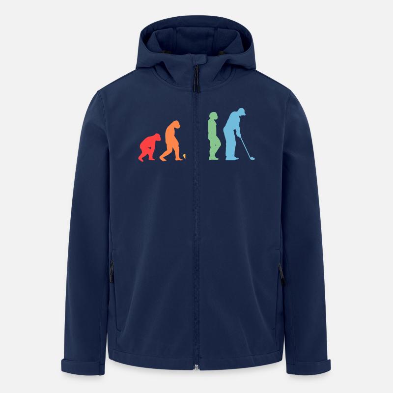 Golfspieler Evolution Golf - Recycelte Männer Softshell-Jacke von Stanley/Stella - Navy