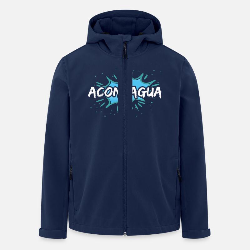 Idée cadeau Aconcagua - Veste softshell homme en polyester recyclé Stanley/Stella - marine