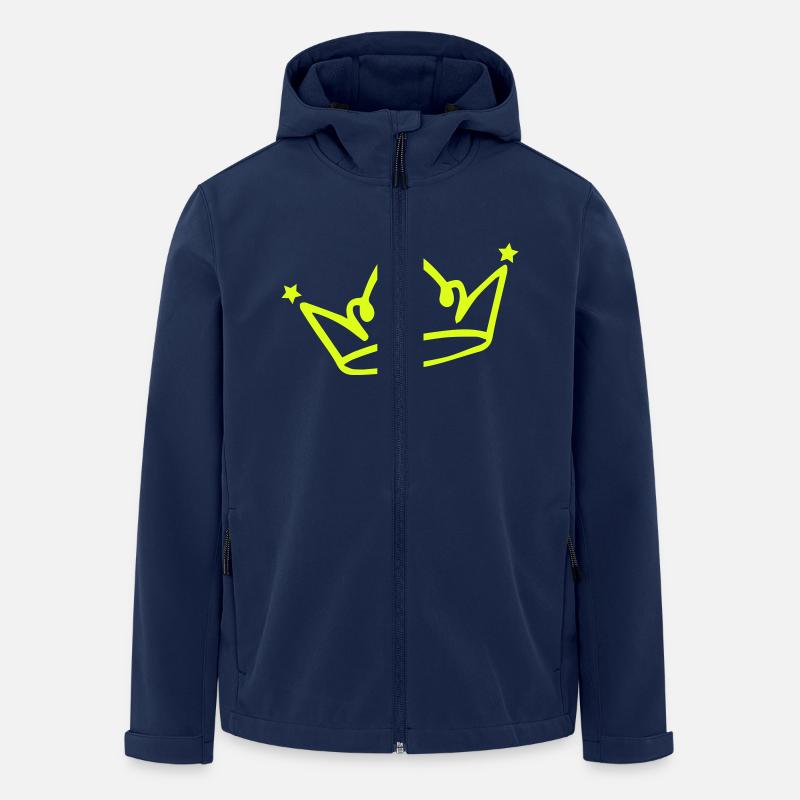 krone 1 - Recycelte Männer Softshell-Jacke von Stanley/Stella - Navy