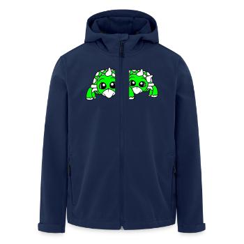 2 Turtles Couple Sister Wife Girlfriends - Men’s Recycled Softshell Jacket by Stanley/Stella - navy - Front - AI Model Male 185 light (185cm)