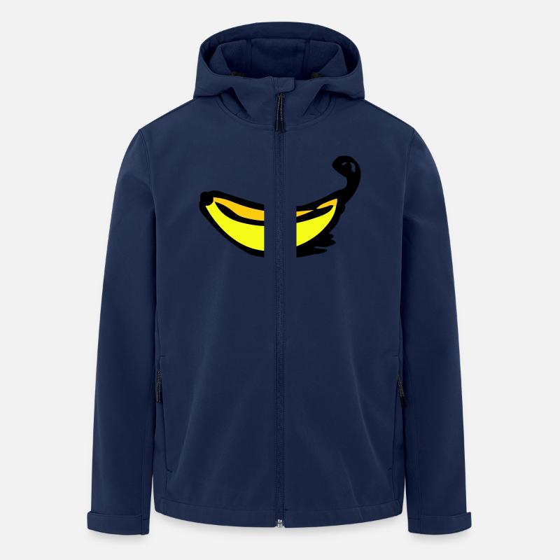 Banane - Veste softshell homme en polyester recyclé Stanley/Stella - marine