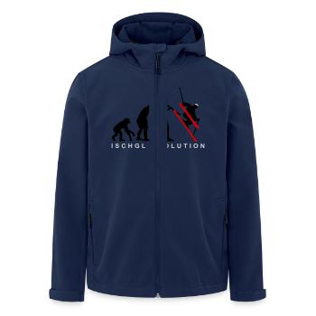 Ischgl Evolution Ski - Recycelte Männer Softshell-Jacke von Stanley/Stella - Navy - Vorne - AI Model Male 185 light (185cm)