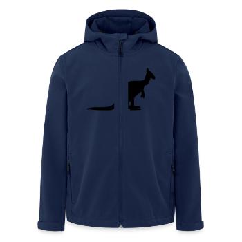 Kangaroo - Men’s Recycled Softshell Jacket by Stanley/Stella - navy - Front - AI Model Male 185 light (185cm)