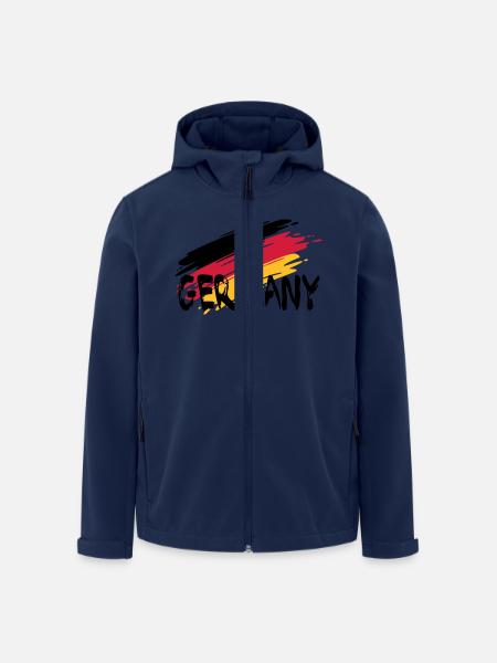 GERMANY - Recycelte Männer Softshell-Jacke von Stanley/Stella - Navy