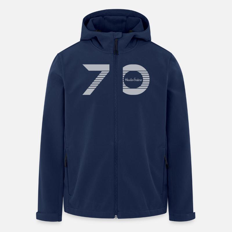 Franche Comté Haute Saône 70 - Veste softshell homme en polyester recyclé Stanley/Stella - marine