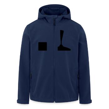 Stockschießen - Recycelte Männer Softshell-Jacke von Stanley/Stella - Navy - Vorne - AI Model Male 185 light (185cm)