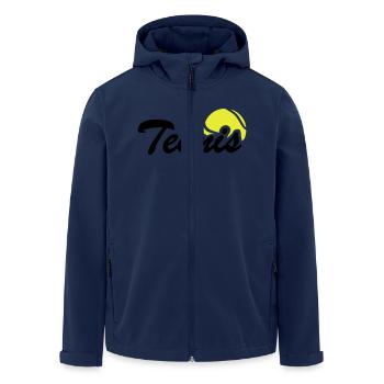 Tennis - Recycelte Männer Softshell-Jacke von Stanley/Stella - Navy - Vorne - AI Model Male 185 light (185cm)