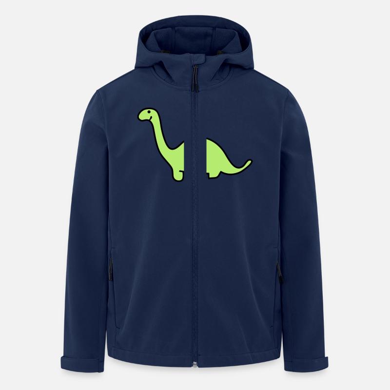 Cute Diplodocus - Men’s Recycled Softshell Jacket by Stanley/Stella - navy