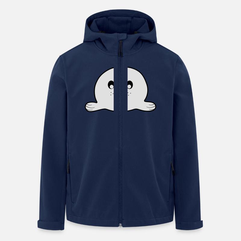 Kleine Robbe - Recycelte Männer Softshell-Jacke von Stanley/Stella - Navy