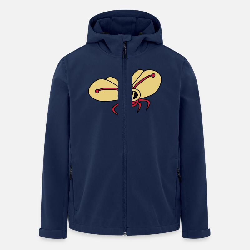 butterfly_pilot_3c - Recycelte Männer Softshell-Jacke von Stanley/Stella - Navy