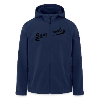 Sauerland unterstrichen - Recycelte Männer Softshell-Jacke von Stanley/Stella - Navy - Vorne - AI Model Male 185 light (185cm)