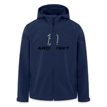 Architect Nicholas House - Men’s Recycled Softshell Jacket by Stanley/Stella - navy - Front - AI Model Male 185 light (185cm)