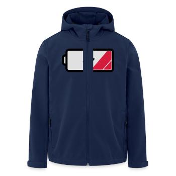 Akku low - Recycelte Männer Softshell-Jacke von Stanley/Stella - Navy - Vorne - AI Model Male 185 light (185cm)