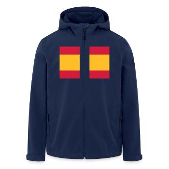 spanien - Recycelte Männer Softshell-Jacke von Stanley/Stella - Navy - Vorne - AI Model Male 185 light (185cm)