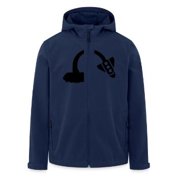 Rakete fail - Recycelte Männer Softshell-Jacke von Stanley/Stella - Navy - Vorne - AI Model Male 185 light (185cm)