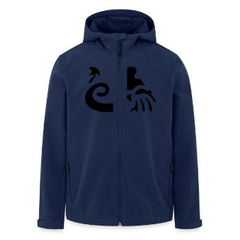 Sternzeichen - Wassermann - Recycelte Männer Softshell-Jacke von Stanley/Stella - Navy - Vorne - AI Model Male 185 light (185cm)