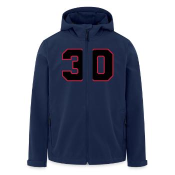 Number30 - Men’s Recycled Softshell Jacket by Stanley/Stella - navy - Front - AI Model Male 185 light (185cm)