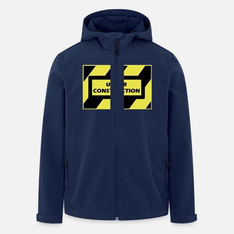 under_construction - Veste softshell homme en polyester recyclé Stanley/Stella - marine