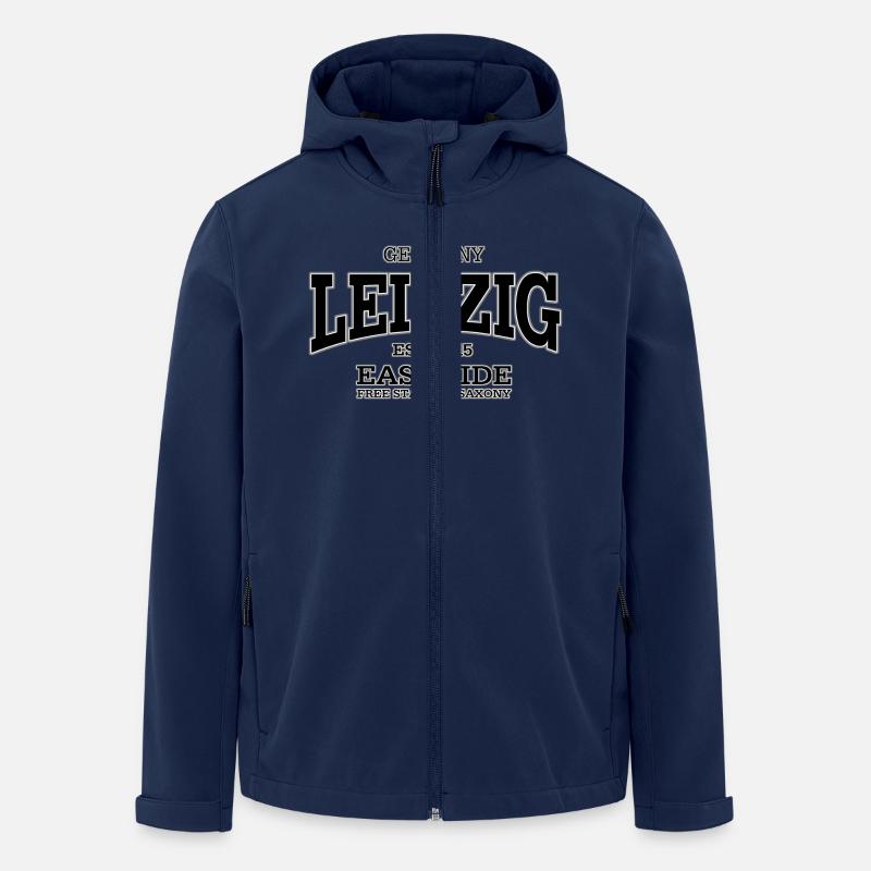 Leipzig (black) - Recycelte Männer Softshell-Jacke von Stanley/Stella - Navy