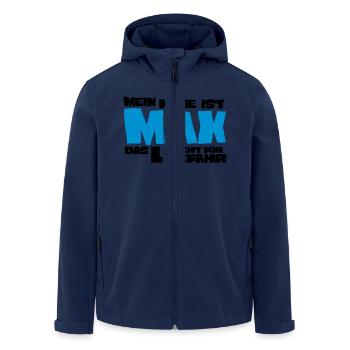 max - Veste softshell homme en polyester recyclé Stanley/Stella - marine - Devant - AI Model Male 185 light (185cm)