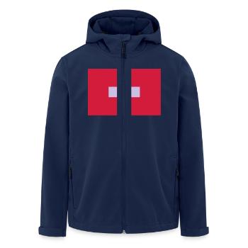 dr_suisse - Men’s Recycled Softshell Jacket by Stanley/Stella - navy - Front - AI Model Male 185 light (185cm)