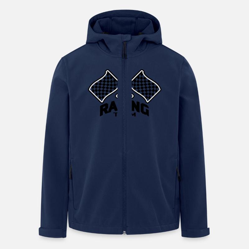 racing_team_1__f2 - Recycelte Männer Softshell-Jacke von Stanley/Stella - Navy