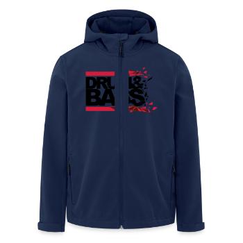 Drum 'n' Bass brisé - Veste softshell homme en polyester recyclé Stanley/Stella - marine - Devant - AI Model Male 185 light (185cm)