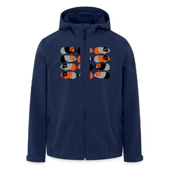 guinea pigs v - Veste softshell homme en polyester recyclé Stanley/Stella - marine - Devant - AI Model Male 185 light (185cm)